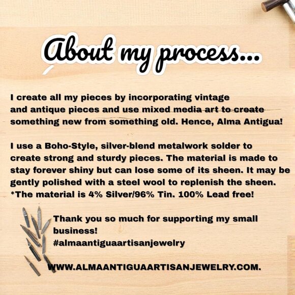 SOLD! Vintage Broken China Floral Pendant - 925 Silver Rose Quartz | Alma Antigu - Picture 15 of 17